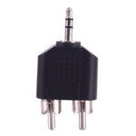 Adaptateur audio en Y 2 RCA mâles vers jack mâle 3,5 mm, 2 RCA mâles vers 3,5 mm