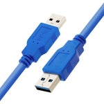 Câble d'extension USB 3.0 A mâle vers A mâle AM-AM, longueur : 1,5 m, longueur : 1,5 m