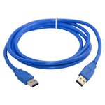 Câble d'extension USB 3.0 A mâle vers A mâle AM-AM, longueur : 1,5 m, longueur : 1,5 m