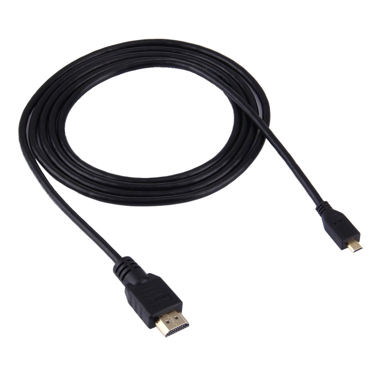 Câble Micro HDMI vers HDMI 19 broches 1,5 m, version 1.4, support 3D, HDMI mâle, support 3D, longueur : 1,5 m