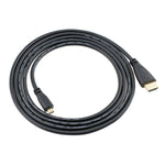 Câble Micro HDMI vers HDMI 19 broches 1,5 m, version 1.4, HDMI mâle, longueur : 1,5 m