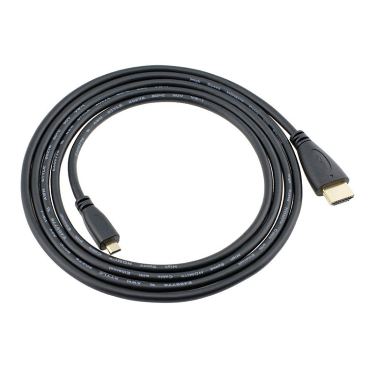 Câble Micro HDMI vers HDMI 19 broches 1,5 m, version 1.4, HDMI mâle, longueur : 1,5 m