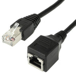 Câble d'extension réseau RJ45 femelle vers mâle Cat, longueur : 1,5 m, RJ45 mâle 1,5 m