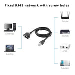 Câble d'extension réseau RJ45 femelle vers mâle Cat, longueur : 1,5 m, RJ45 mâle 1,5 m