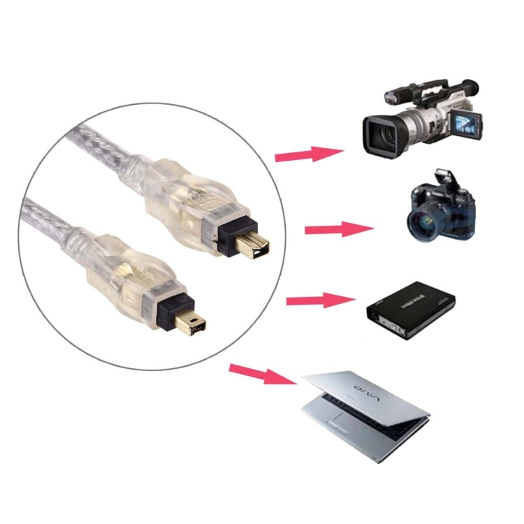 Câble Firewire IEEE 1394 4 broches mâle vers 4 broches mâle de haute qualité, longueur : 3 m (plaqué or), 4 broches vers 4 broches (3 m)