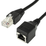 Câble d'extension réseau RJ45 femelle vers mâle Cat, longueur : 30 cm, RJ45 mâle 30 cm