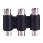 Adaptateur coupleur AV 3 RCA femelle à femelle, 3 RCA AV femelle à femelle