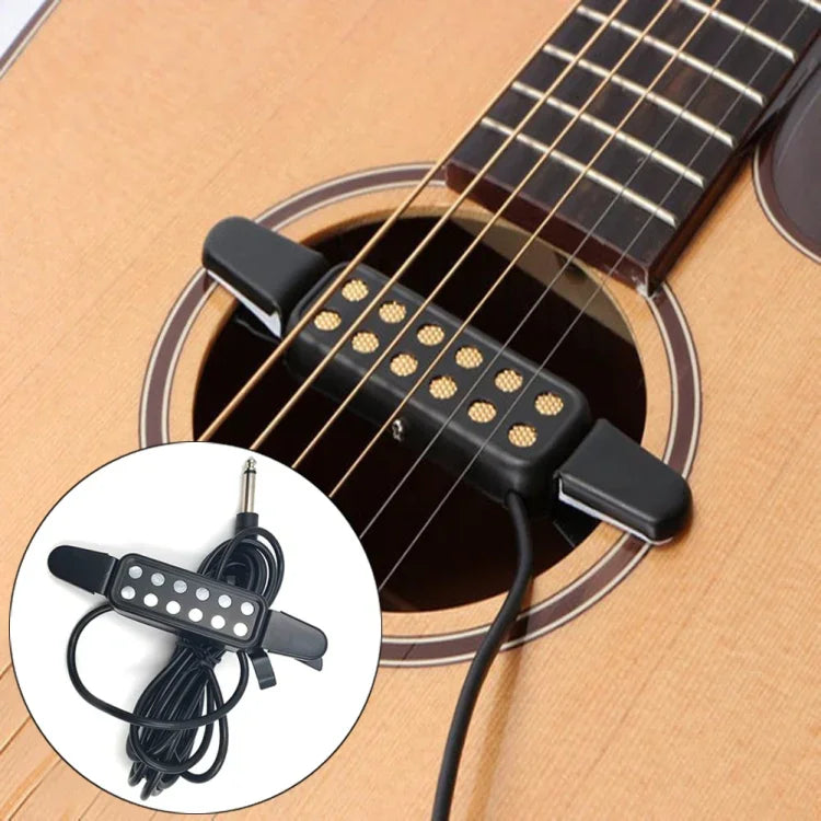 Micro de guitare Free Hole avec câble, Micro de guitare Free Hole