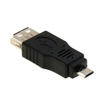 Adaptateur OTG USB 2.0 A femelle vers Micro USB 5 broches mâle, USB AF vers Micro USB