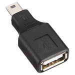Adaptateur USB mini mâle vers USB 2.0 femelle avec fonction OTG, USB femelle