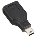 Adaptateur USB mini mâle vers USB 2.0 femelle avec fonction OTG, USB femelle
