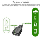 Adaptateur USB mini mâle vers USB 2.0 femelle avec fonction OTG, USB femelle