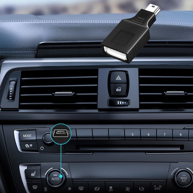 Adaptateur USB mini mâle vers USB 2.0 femelle avec fonction OTG, USB femelle