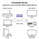Câble HDMI version 1.3 plaqué or 19 broches à 19 broches, plaqué or, longueur : 28cm