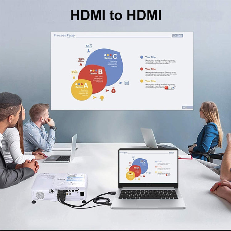 Câble HDMI version 1.3 plaqué or 19 broches à 19 broches, plaqué or, longueur : 28cm