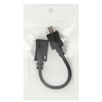 Adaptateur câble Mini USB femelle à Micro USB mâle, longueur : 13cm