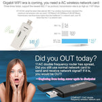 Adaptateur Wifi sans fil USB 3.0 double bande 802.11AC 1200M EDUP AC-1601, AC-1601 1200Mbps