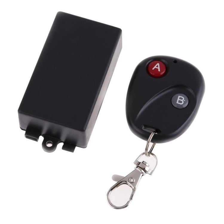 Récepteur de commutateur sans fil RF 12V DC 1 canal avec apprentissage de code + émetteur télécommande à 2 boutons