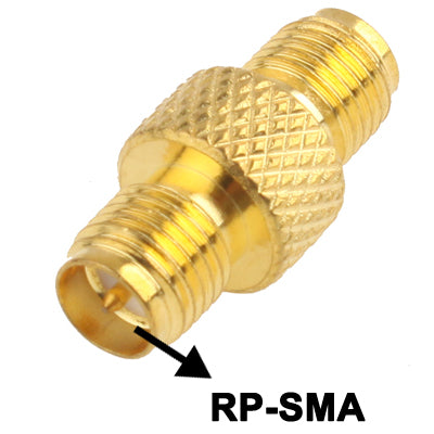 Adaptateur RP-SMA vers RP-SMA (plaqué or), RP-SMA vers RP-SMA