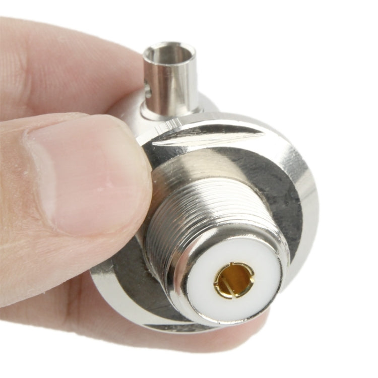 Adaptateur coudé UHF femelle connecté câble RG58, UHF femelle coudé RG58