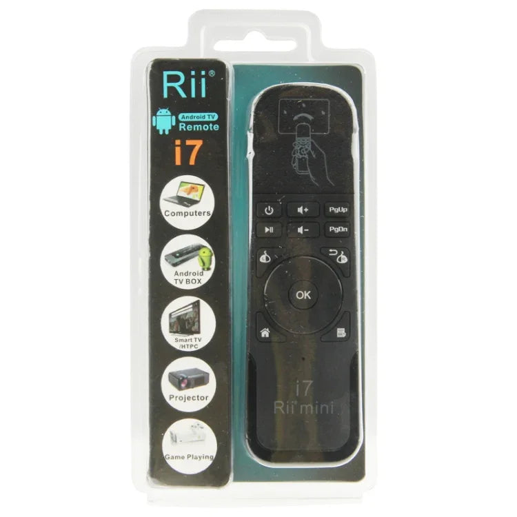 Télécommande clavier et souris sans fil Rii i7 Mini pour HTPC / Android TV Box / Xbox360, Rii i7