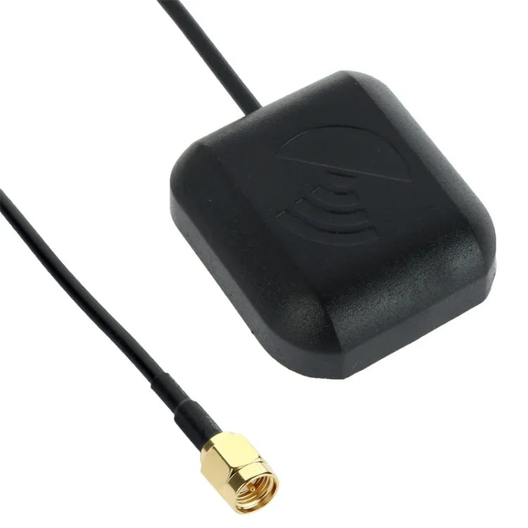 Antenne GPS de véhicule, récepteur actif, adaptateur de support de base magnétique, connecteur mâle SMA, longueur de câble : 3 m, connecteur mâle SMA