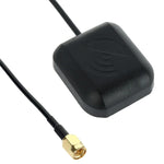 Antenne GPS de véhicule, récepteur actif, adaptateur de support de base magnétique, connecteur mâle SMA, longueur de câble : 3 m, connecteur mâle SMA