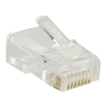100 pièces / paquet Connecteur RJ45 prise modulaire, Or : 3u, Or : 3u