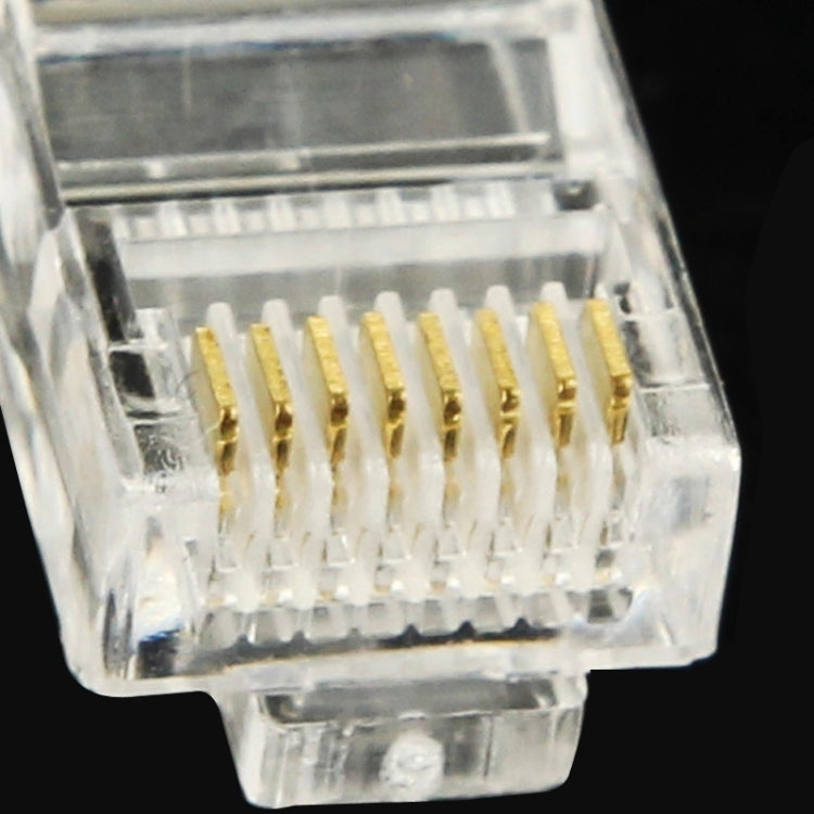 100 pièces / paquet Connecteur RJ45 prise modulaire, Or : 3u, Or : 3u