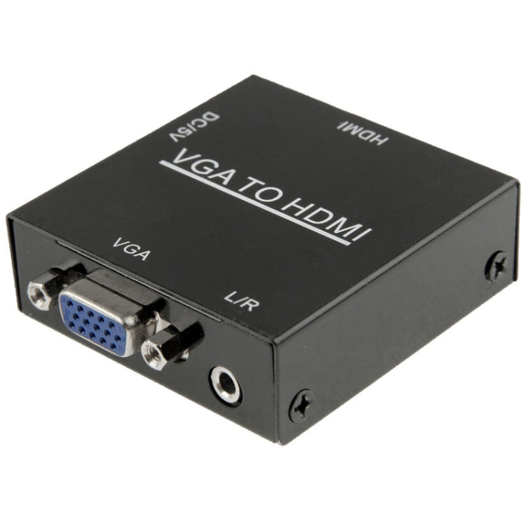 Boîtier scaler HDMI Mini VGA vers HDMI HD 1080P avec convertisseur audio vidéo numérique pour PC / HDTV, HD 1080P