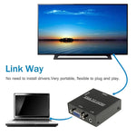 Boîtier scaler HDMI Mini VGA vers HDMI HD 1080P avec convertisseur audio vidéo numérique pour PC / HDTV, HD 1080P