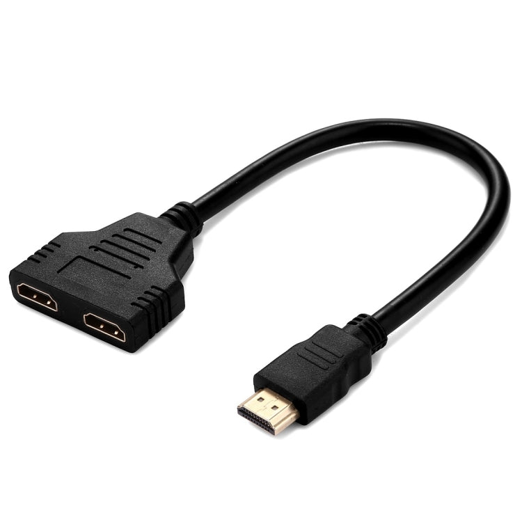 Câble adaptateur convertisseur répartiteur HDMI mâle 30 cm 1080P vers 2 femelles, 1 entrée 2 sorties