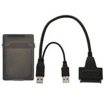 Câble USB 2.0 / USB 3.0 vers SATA avec boîtier de protection pour disque dur 2,5 pouces, support jusqu’à 4TB, USB 3.0 vers SATA avec USB(B)