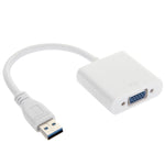 Adaptateur convertisseur multi-affichage USB 3.0 vers VGA carte graphique vidéo externe, USB 3.0
