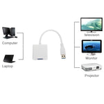 Adaptateur convertisseur multi-affichage USB 3.0 vers VGA carte graphique vidéo externe, USB 3.0