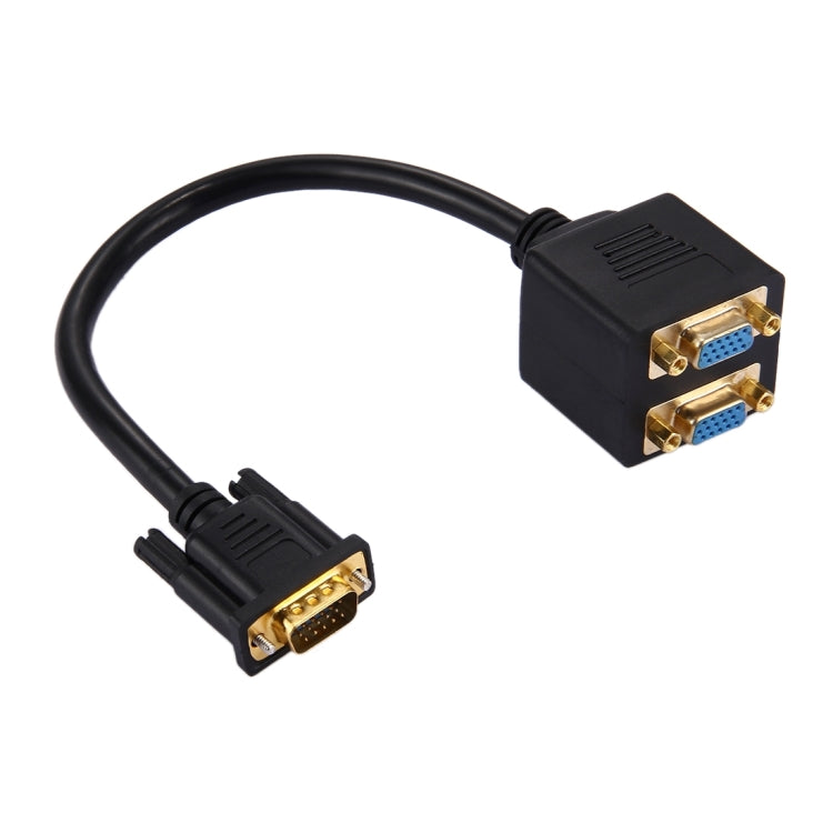 Câble répartiteur VGA mâle 30 cm vers 2 VGA femelles, VGA mâle