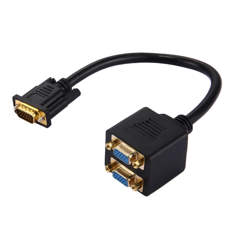 Câble répartiteur VGA mâle 30 cm vers 2 VGA femelles, VGA mâle