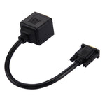 Câble répartiteur VGA mâle 30 cm vers 2 VGA femelles, VGA mâle