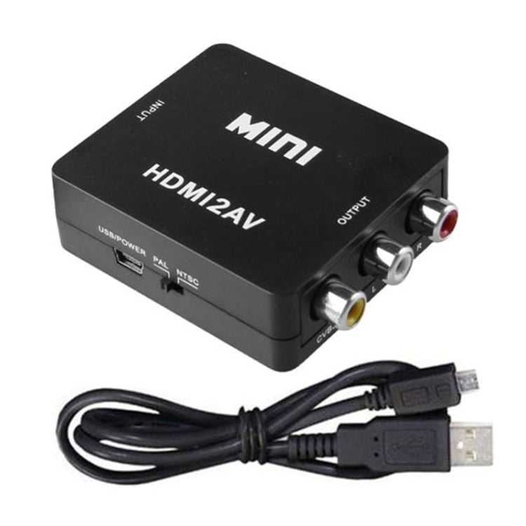 Convertisseur vidéo Mini HD VK-126 HDMI vers AV/CVBS, HDMI vers AV/CVBS