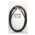 Câble optique audio numérique fibre Toslink M vers M, diamètre 5,0 mm, longueur 2 m, 2 m