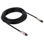 Câble optique audio numérique fibre Toslink M vers M, diamètre 5,0 mm, longueur 5 m, 5 m