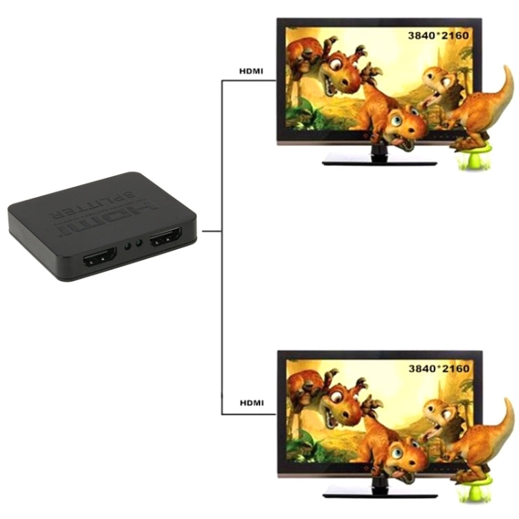 Mini répartiteur HDMI 1x2 Full HD 4K 3D V1.4b pour HDTV / STB / DVD / projecteur / DVR, HDMI V1.4b