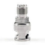 Adaptateur coaxial RF Mâle BNC + Femelle Mini UHF, Mâle + Mini UHF