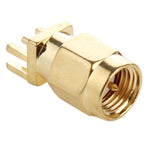 10 pièces d'adaptateurs connecteurs RF SMA mâle jack plaqués or pour montage sur bord de PCB, soudure, 0,62 pouce, SMA mâle jack