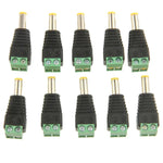 10 connecteurs d'alimentation mâles DC verts 5,5 x 2,1 mm, 5,5 x 2,1 mm