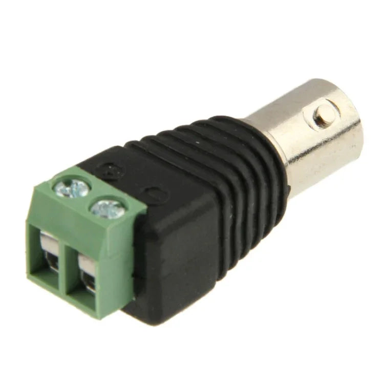 10 adaptateurs connecteurs BNC coaxiaux femelles pour caméras de vidéosurveillance, Green Power