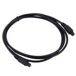 Câble optique audio numérique Toslink, diamètre extérieur : 4,0 mm (plaqué or), 1,5 m