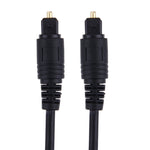 Câble optique audio numérique Toslink, diamètre extérieur : 4,0 mm (plaqué or), 1,5 m