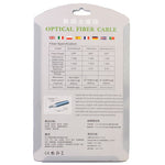 Câble optique audio numérique Toslink, diamètre extérieur : 4,0 mm (plaqué or), 1,5 m