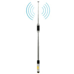 Antenne radio portable télescopique RH770 double bande 144/430 MHz SMA-F à gain élevé pour talkie-walkie, longueur d’antenne : 93 cm